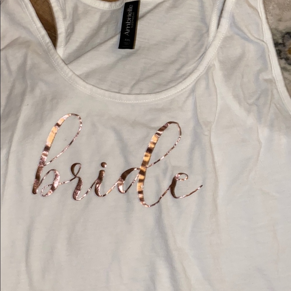 Bride Tank and Shorts Set